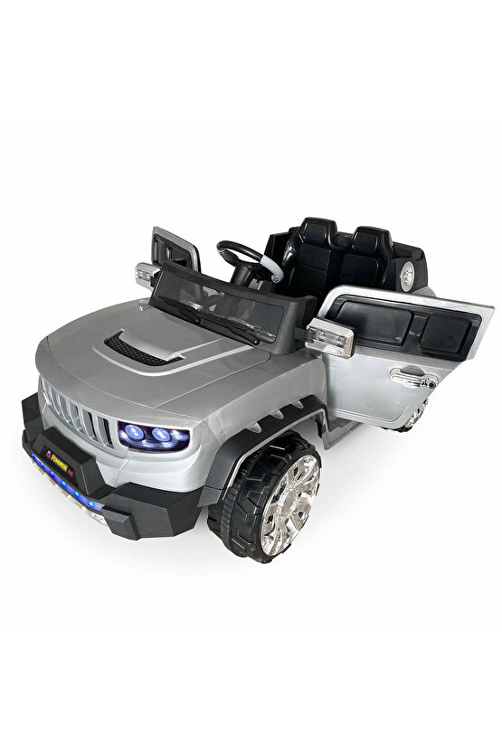 Fenomen Gri Uzaktan Kumandalı 4X4 12 Volt Çift Kişilik Akülü Araba - RC Jeep 4x4 Akülü Araba