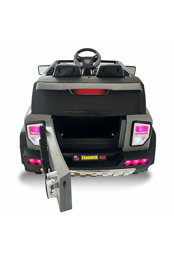 Fenomen Gri Uzaktan Kumandalı 4X4 12 Volt Çift Kişilik Akülü Araba - RC Jeep 4x4 Akülü Araba