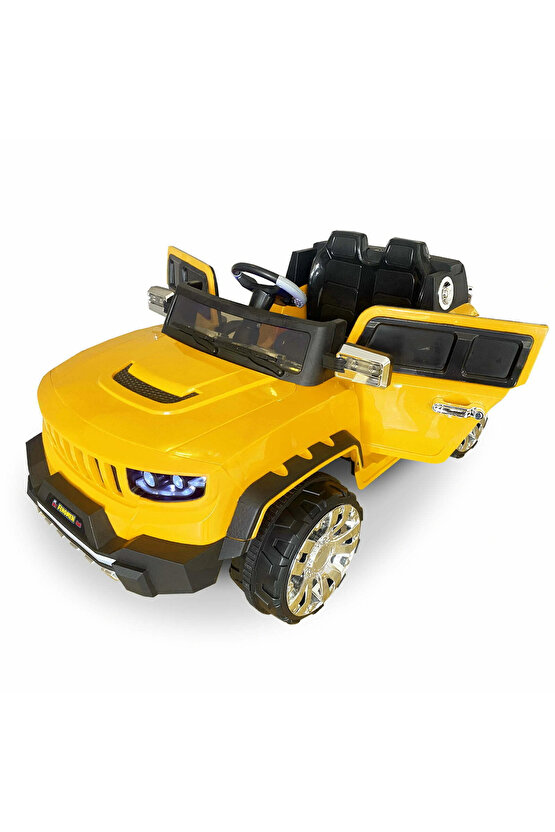 Fenomen Sarı Uzaktan Kumandalı 4X4 12 Volt Çift Kişilik Akülü Araba - RC Jeep 4x4 Akülü Araba