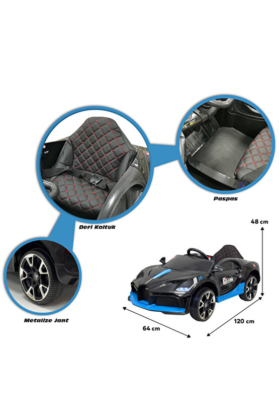 BUGATTİ 12 Volt Uzaktan Kumandalı Akülü Araba HIZLI MOTOR GT