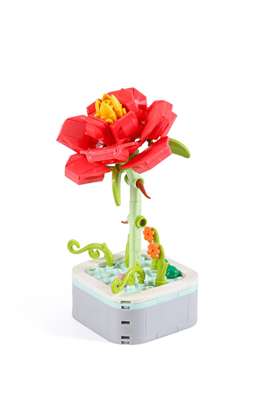 Mikro Blok Şakayık Çiçek Lego - Lego Setleri Mini Lego - Çiçek Lego - Blossom Çiçek Lego
