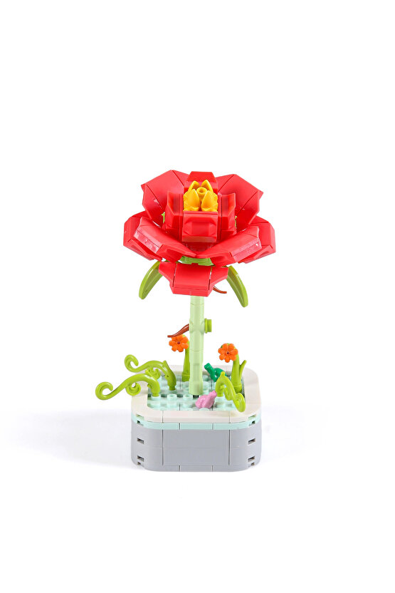 Mikro Blok Şakayık Çiçek Lego - Lego Setleri Mini Lego - Çiçek Lego - Blossom Çiçek Lego
