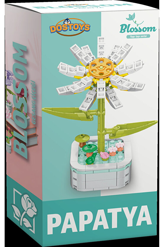 Mikro Blok Papatya Çiçek Lego - Lego Setleri Mini Lego - Çiçek Lego - Blossom Çiçek Lego