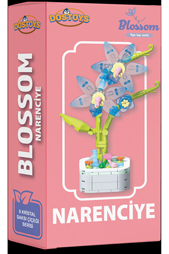 Mikro Blok Kristal Narenciye Çiçek Lego - Lego Setleri Mini Lego - Çiçek Lego - Blossom Çiçek Lego