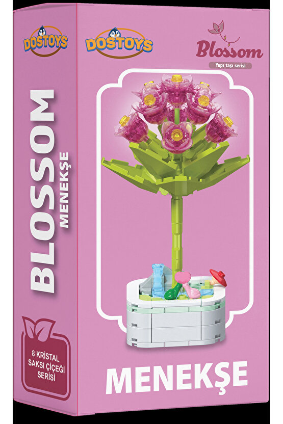 Mikro Blok Kristal Menekşe Çiçek Lego - Lego Setleri Mini Lego - Çiçek Lego - Blossom Çiçek Lego