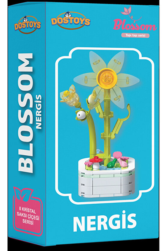 Mikro Blok Kristal Nergis Çiçek Lego - Lego Setleri Mini Lego - Çiçek Lego - Blossom Çiçek Lego