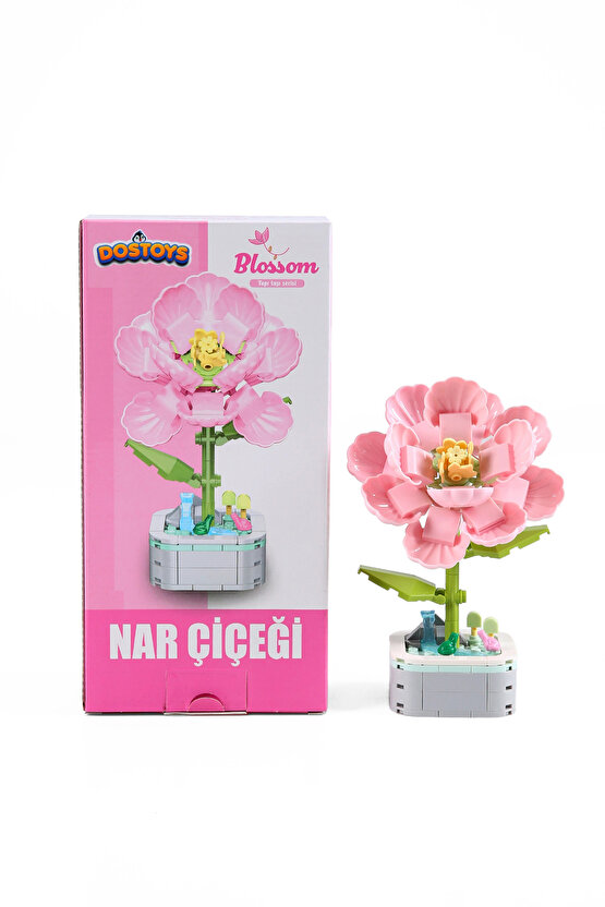 Mikro Blok Nar Çiçeği Çiçek Lego - Lego Setleri Mini Lego - Çiçek Lego - Blossom Çiçek Lego