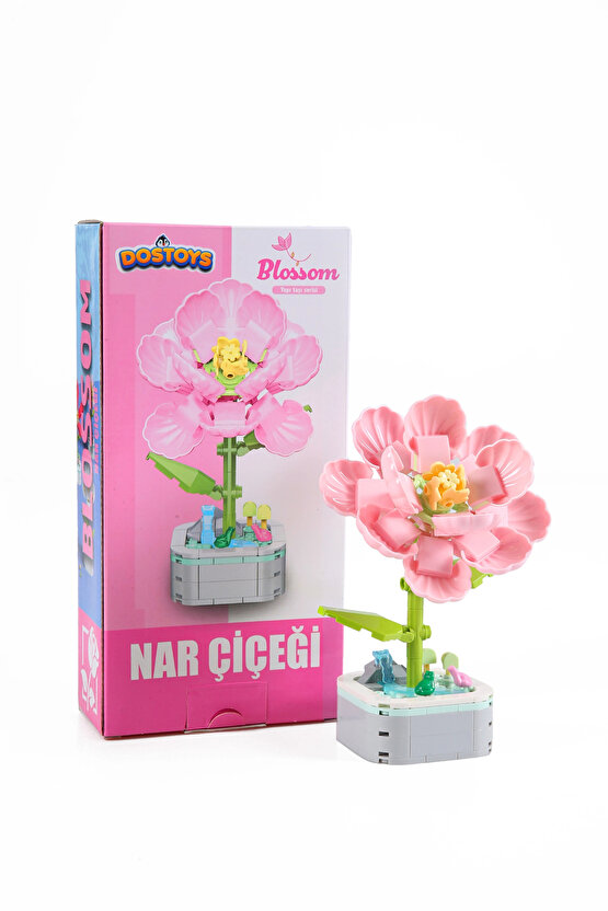 Mikro Blok Nar Çiçeği Çiçek Lego - Lego Setleri Mini Lego - Çiçek Lego - Blossom Çiçek Lego