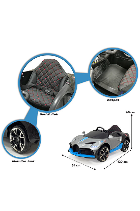 BUGATTİ 12 Volt Uzaktan Kumandalı Akülü Araba HIZLI MOTOR GT