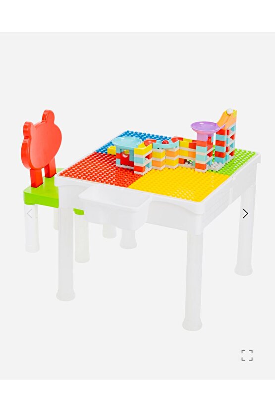 Oyun Masası 108 Parça Blok Yapı Oyuncakduplo Uyumlu