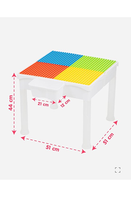 Oyun Masası 108 Parça Blok Yapı Oyuncakduplo Uyumlu