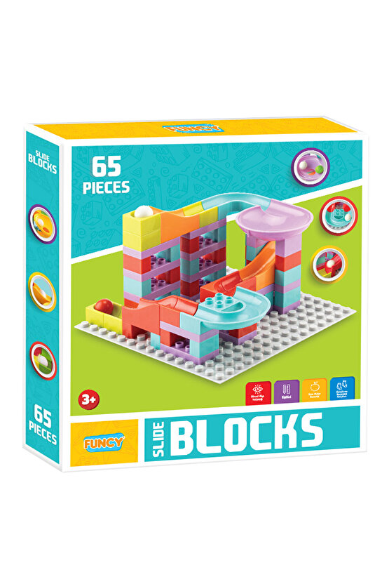 Slide Blocks 65 Parça Legoduplo Uyumlu