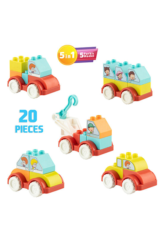 20 Parca Araç Bloklar 3+ Yaş