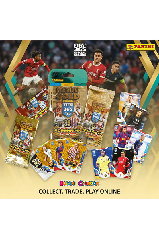 Panini FIFA 365 Adrenalyn XL 2026 Premium Gold Kart - Futbolcu Kartları - Gold Trading Oyuncu Kartı