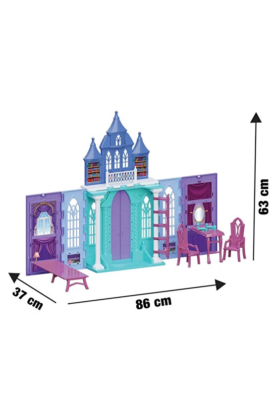 Frozennin Muhteşem Şatosu - Ev Oyuncak - Frozen Tatil Ev Seti - Frozen Ev Seti - Karlar Ülkesi Şato