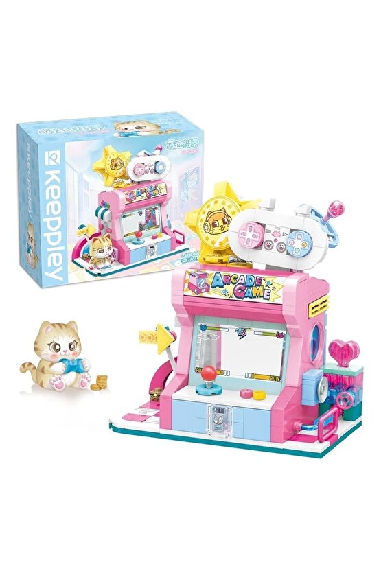 Mikro Blok Kedi Oyun Evi Dükkanı 384 Parça - Lego Setleri - Keeppley Mini Lego - Keeppley Lego - Mik