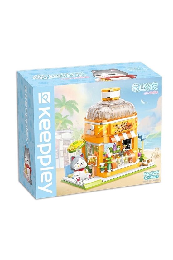 Mikro Blok Meyve Suyu Dükkanı 315 Parça - Lego Setleri - Keeppley Mini Lego - Keeppley Lego - Mikro