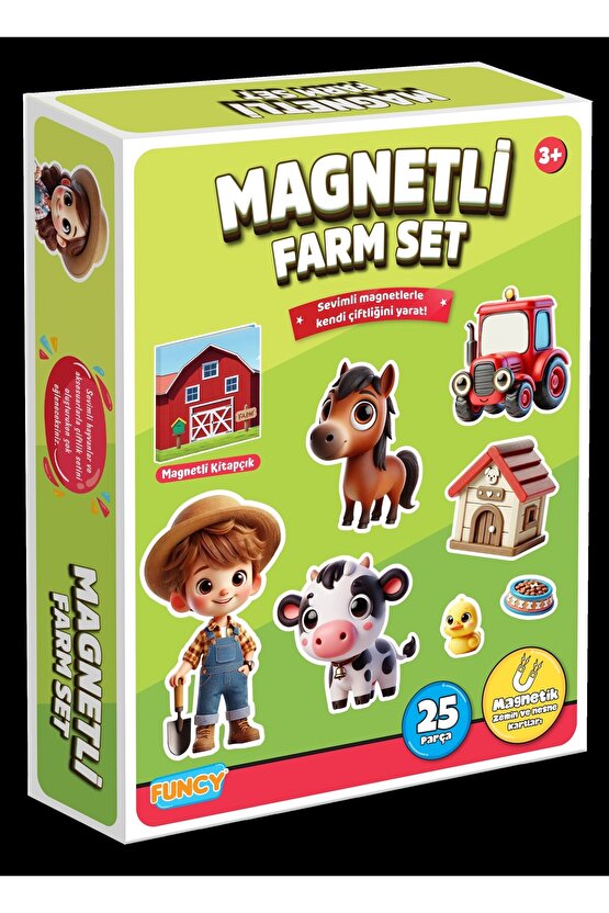 Magnetli Çiftlik Seti - Magnetli Farm Set - Magical Magnet - Çiftlik Oyunu - Hayvanlı Magnetler - Ha