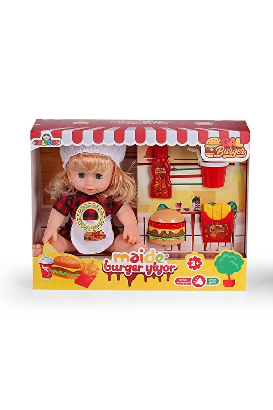 Maide Burger Yiyor - Türkçe Konuşan Maide Et Bebek - Konuşan Bebek - Maide Bebek - Maide Burger Bebe