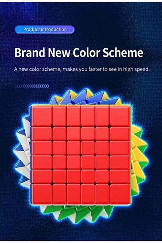 Orijinal MoYu Meilong 6x6 Manyetik Küp 6M - Moyu Speed Cube - Moyu 6x6 Zeka Küpü - Zeka Küpü - Magne