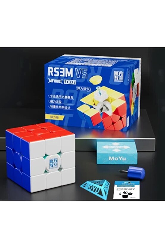 Orijinal MoYu 3x3 RS3M Manyetik Çift Modülasyon Küp - Moyu Speed Cube - Moyu RS3M 3x3 Zeka Küpü - Ze