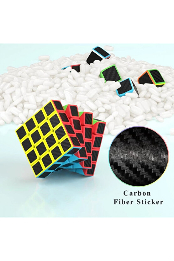 Orijinal MoYu Fiber Karbon 4x4 Küp - Moyu Speed Cube - Moyu Fiber Karbon 4x4 Zeka Küpü - Zeka Küpü -