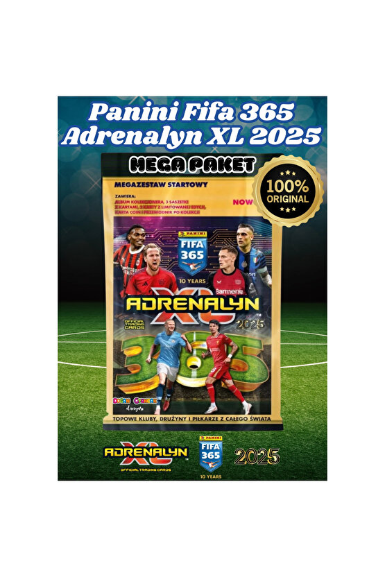 Panini FIFA 365 Adrenalyn XL 2025 Mega Başlangıç Paketi - Futbolcu Kartları - Trading Oyuncu Kartı