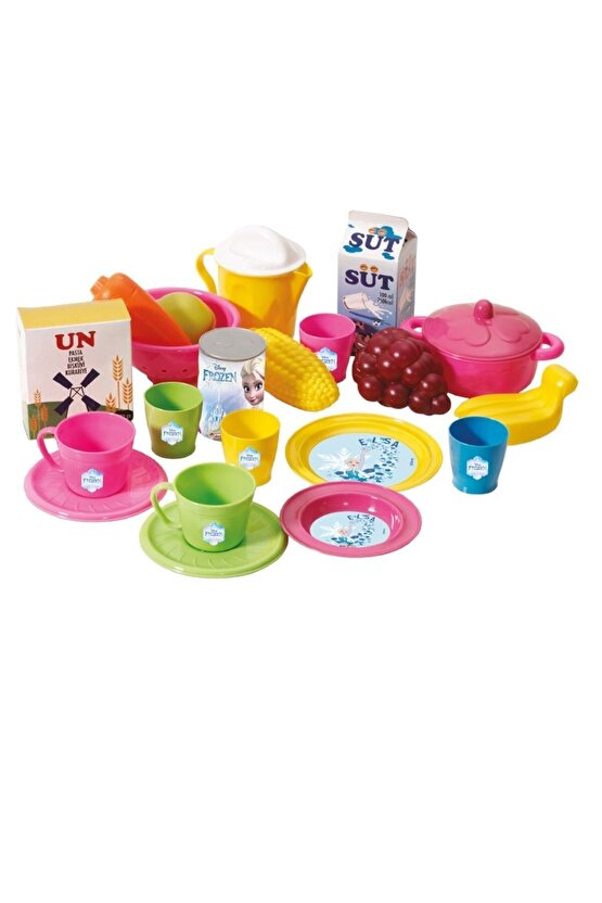 Dede Frozen Sepetli Oyuncak Market Arabası 24 Parça Aksesuarlı