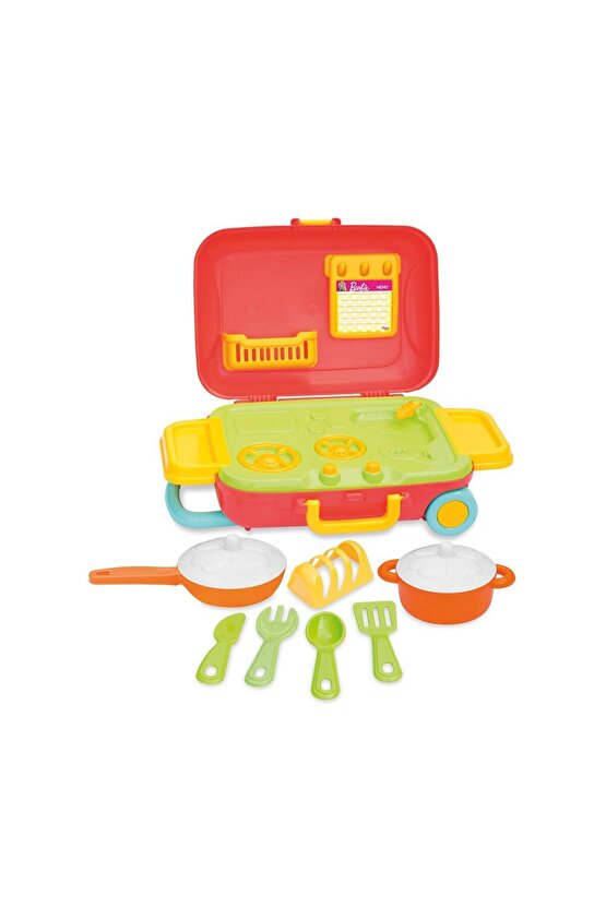 03478 Barbie Mutfak Set Bavulum -dede