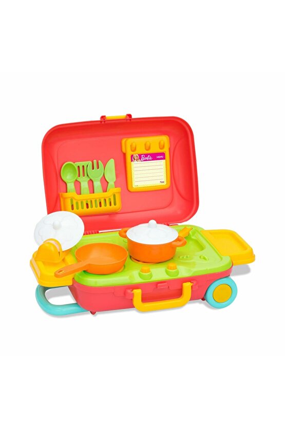 03478 Barbie Mutfak Set Bavulum -dede