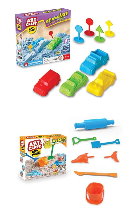 Art Sand Oyun Kumu Mega Seti - 9 Paket - Kinetik Kum Seti - Kum Seti - Kurumayan Kinetik Kum - Kum