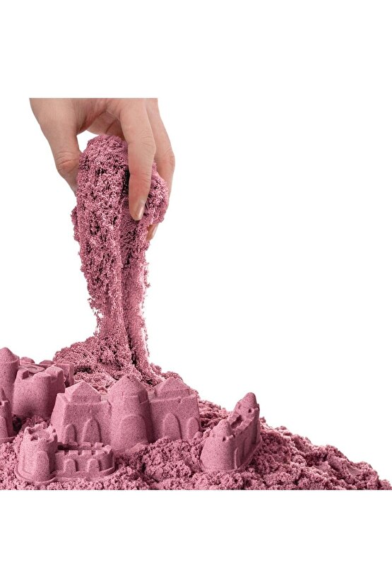 Aksesuarlı Pembe Kinetik Oyun Kumu (1000 Gr.) - Art Craft Kinetik Kum Seti - Art Sand Kumu