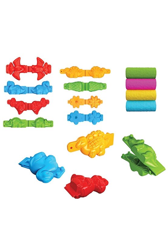 3d Dinozor Hamur Seti (200 Gr.) - Oyun Hamuru Seti - Hamur Setleri - Hamur Kalıpları