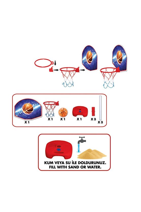Candy & Ken Ayaklı Basketbol Seti - Spor Oyuncakları - Basketbol Oyuncakları - Basket Seti
