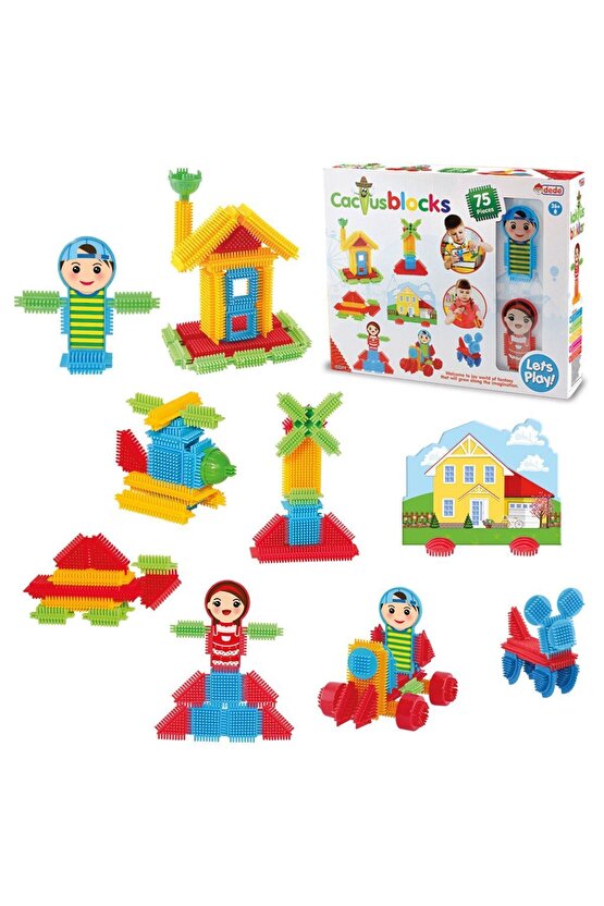 Kaktüs Blok (75 Parça) - Oyuncak Oyuncaklar - Oyuncakları - Blok Setleri - Kaktüs Oyuncak