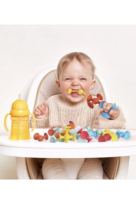 Vakum Molekül 25 Parça Yapı Taşları Fidget Duyusal Eğitici Oyuncak Lego - Vakumlu Lego - Molekül