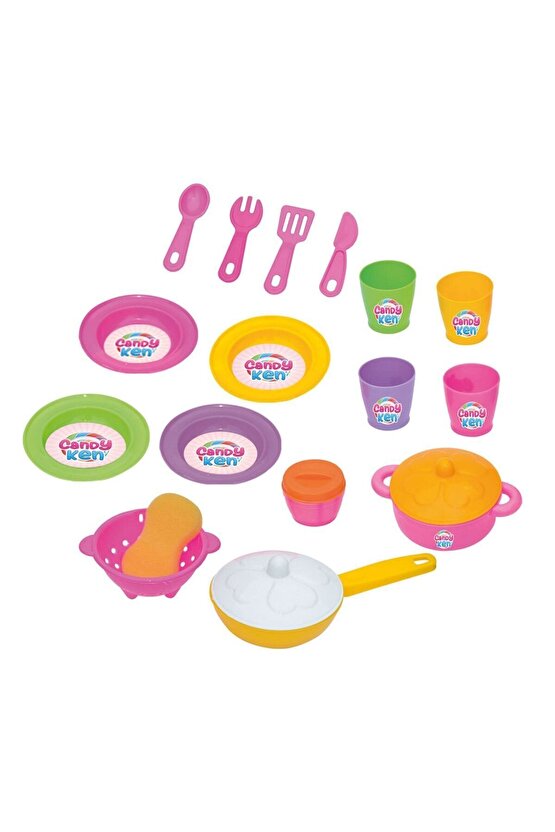 Candy & Ken Bulaşıklık Set - Mutfak Setleri - Ev Oyuncak Setleri