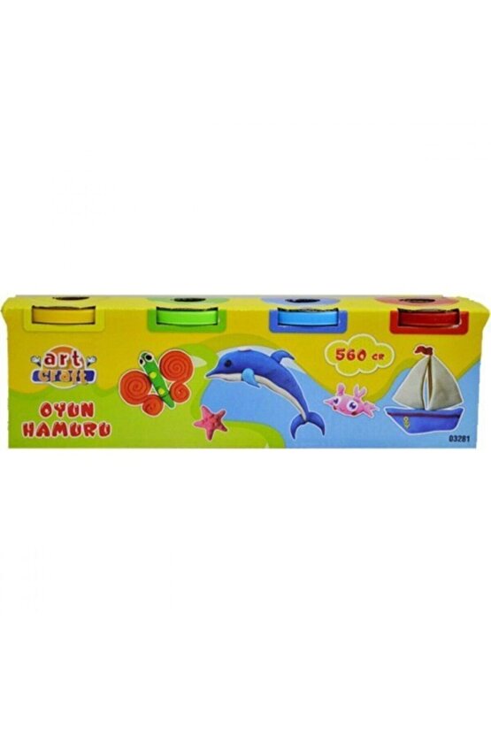 03281 Art Craft 4lü Oyun Hamuru 560 gr -