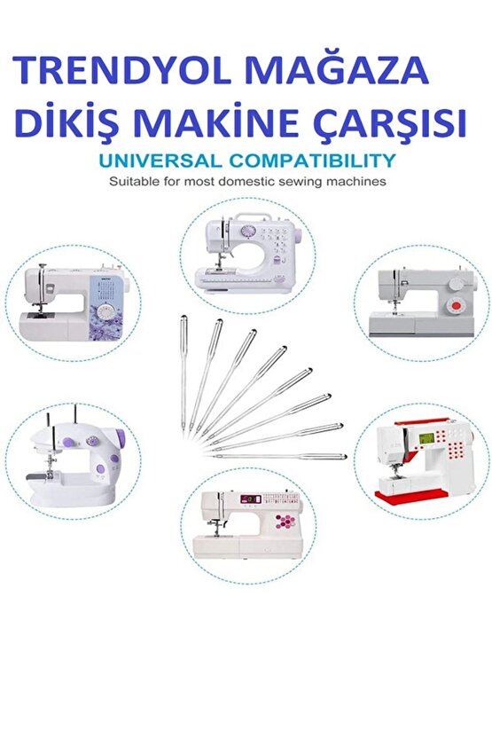Dikiş Makine Singer Beko Bindallı Zenıth Ev Tipi Dikiş Makine Iğne 1175 No Ince Kumaşlara (10 Adet)