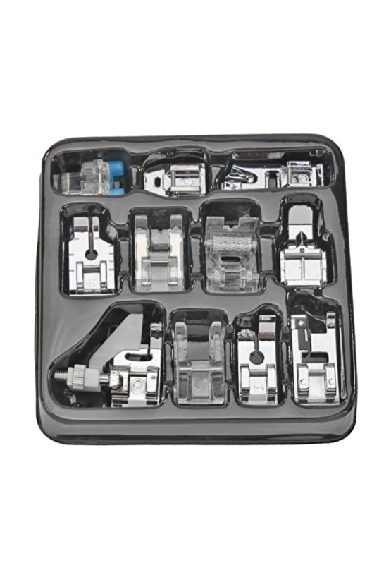 11 Parça Ev Tipi Aile Dikiş Makinesi Ayak Seti Singer Pfaff