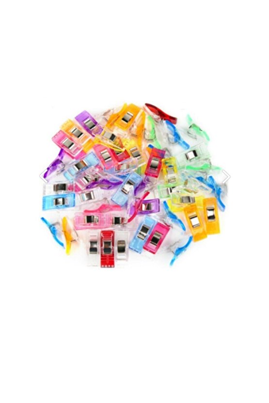 Dikiş Nakış Kumaş Kağıt Maşası Plastik Klips Tutucu Mandal 10 Küçük 5 Büyük