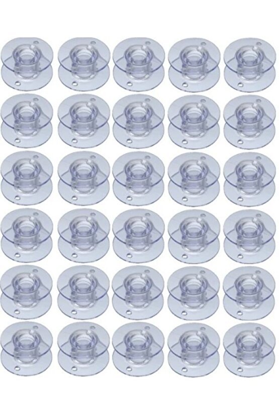 Yeni Model Ev Tipi Dikiş Makinesi Masurası Plastik Beyaz-mavi Şeffaf (10 ADET)