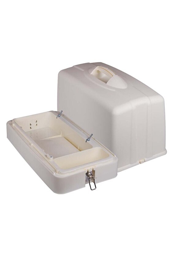 Ev Tipi Aile Dikiş Makinesi Plastik Krem Çanta