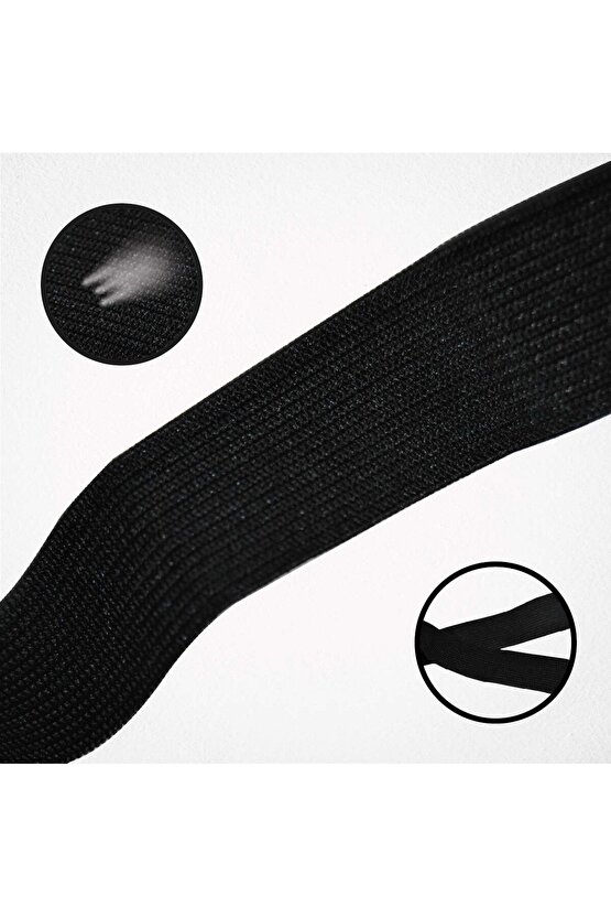 2 Cm 25 Metre Beyaz Örme Lastik Bel Don Paça Lastiği Geniş Lastik Lateks Ürün