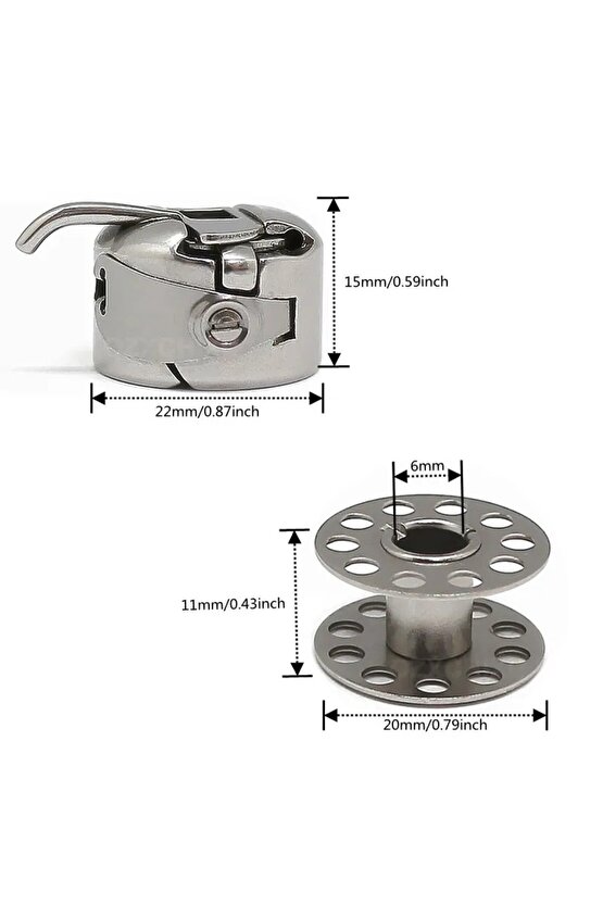 Singer Zetina Beko Dikiş Makinası Mekik Çağanoz 3 Adet Masura Set Halinde