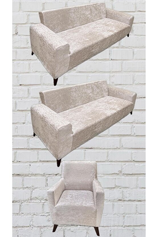 331 Parlak Kadife Giydirme Koltuk Örtüsü(NATÜREL)