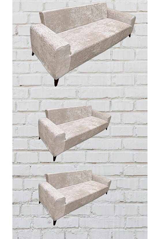 322 Parlak Kadife Giydirme Koltuk Örtüsü(NATÜREL)