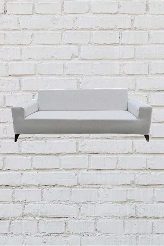 2li Koltuk Mikro Giydirme Koltuk Örtüsü(KREM)