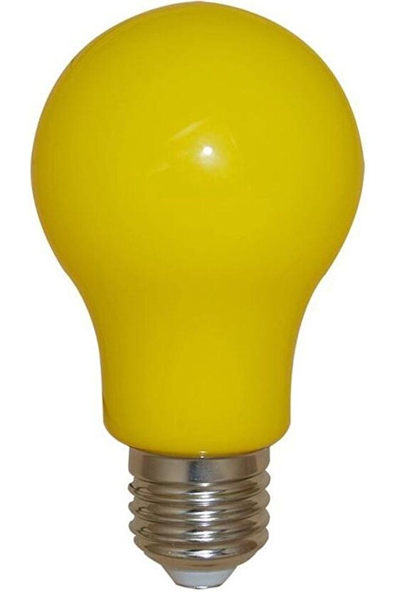 1 Adet 10 Watt Sarı Işık E27 Duy Led Ampul, Sarı Işık 10 Watt Tasarruflu LED Ampul, 10 Watt