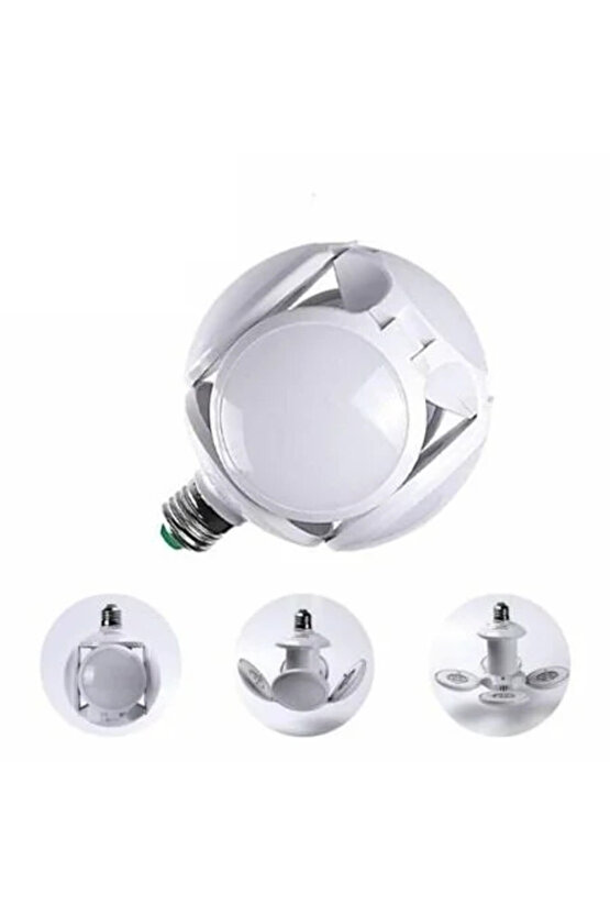 30 Watt, Gün Işığı Renkli Katlanır Led Ampul, Enerji Tasarruflu, 3000 Kelvin Dekoratif Led Ampul